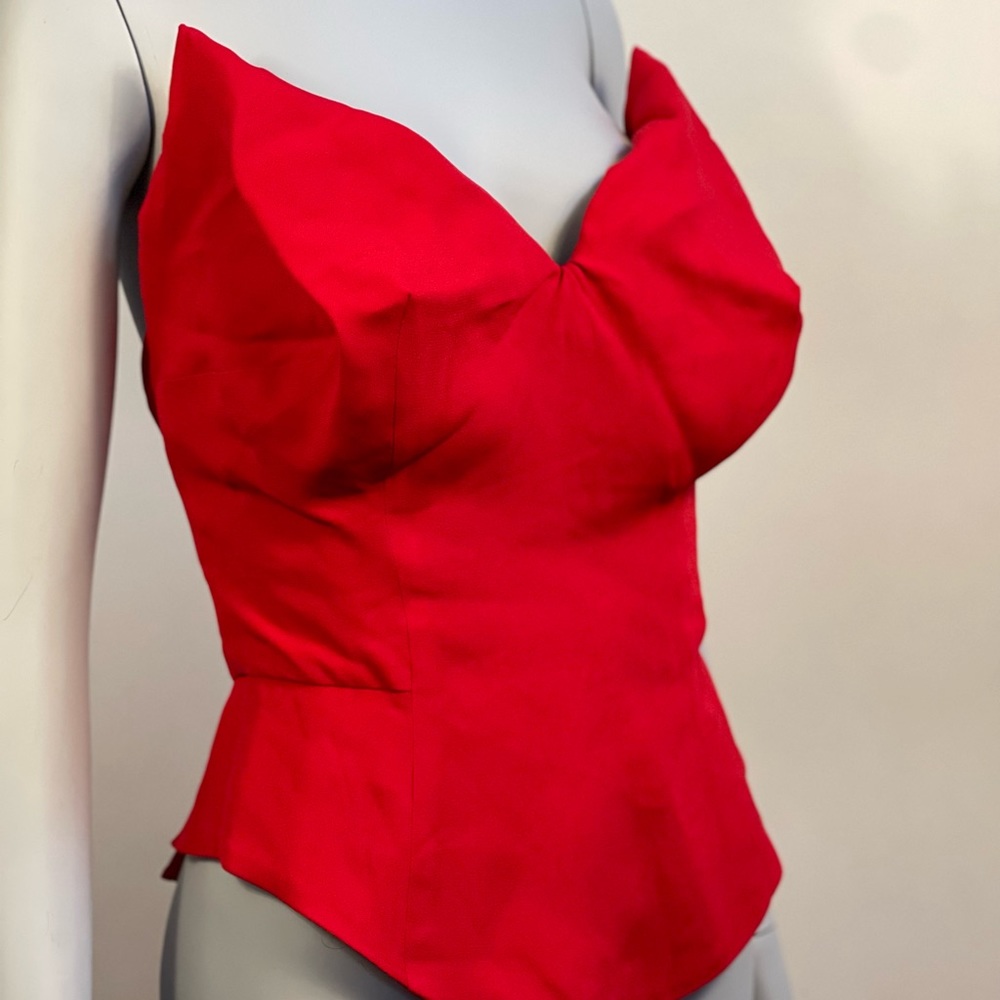 VIVIENNE WESTWOOD BRAND NEW AW18 WILMA RED CORSET TOP NWT IT 42